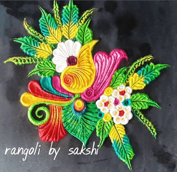 Elegant Jyeshtha Amavasya Rangoli