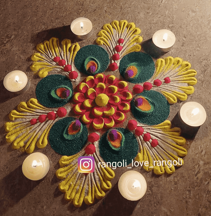 Enthralling Jyeshtha Amavasya Rangoli