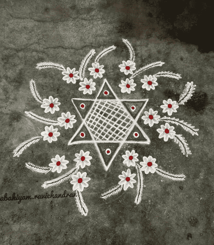 Fascinating Jyeshtha Amavasya Rangoli