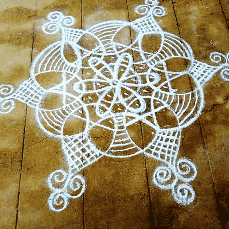 Awesome Jyeshtha Amavasya Rangoli