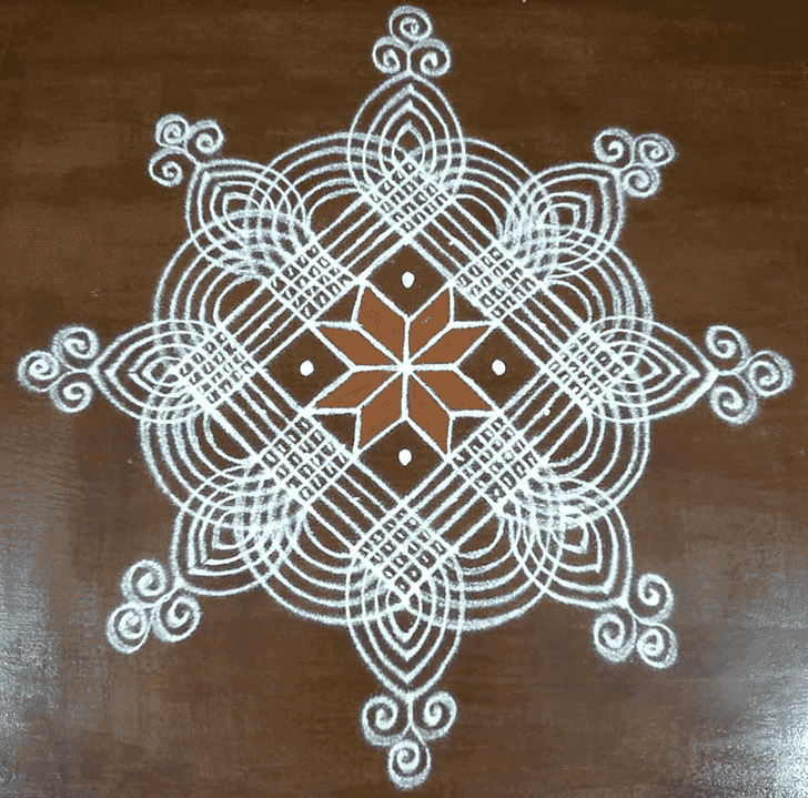 Angelic Jyeshtha Purnima Rangoli