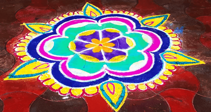 Appealing Jyeshtha Purnima Rangoli