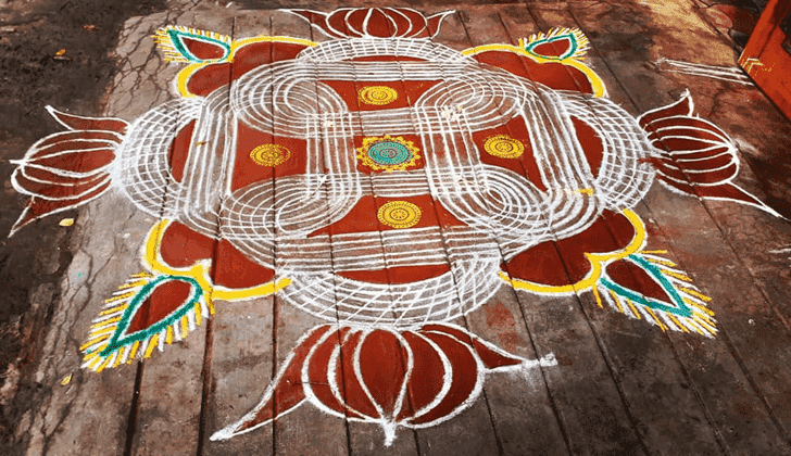 Classy Jyeshtha Purnima Rangoli