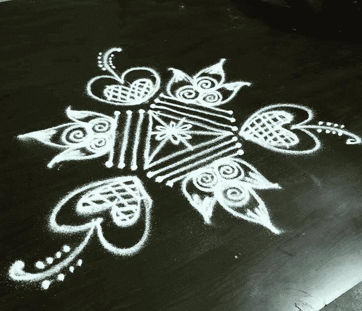 Hard Jyeshtha Purnima Rangoli