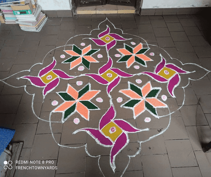 Enthralling Jyeshtha Purnima Rangoli