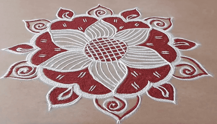 Excellent Jyeshtha Purnima Rangoli