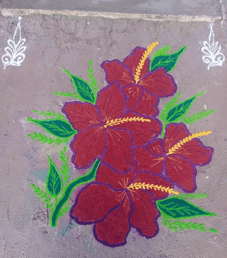 Graceful Jyeshtha Purnima Rangoli