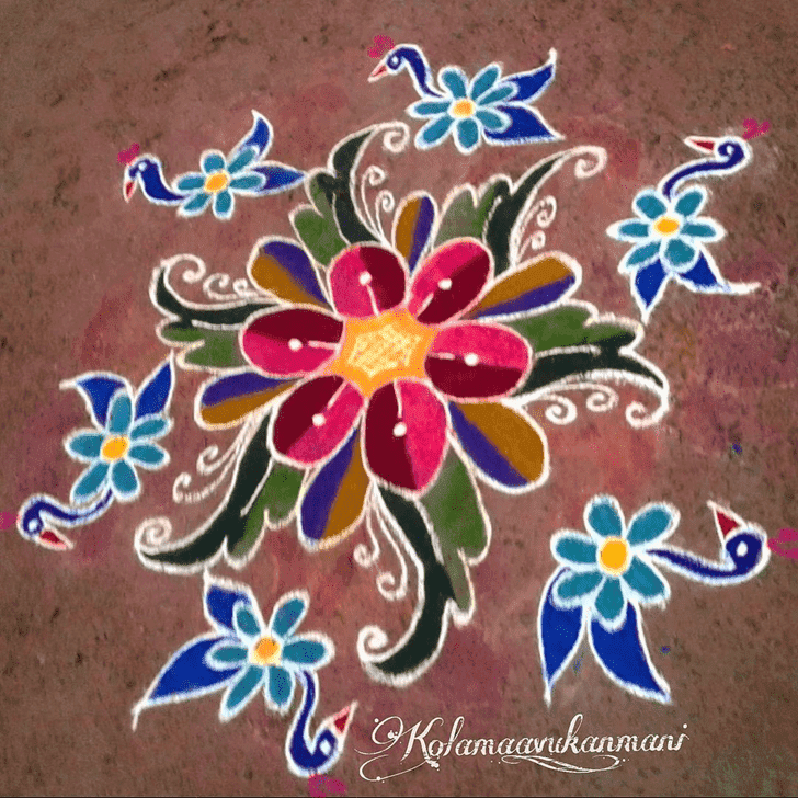 Magnetic Jyeshtha Purnima Rangoli