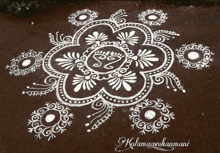 Magnificent Jyeshtha Purnima Rangoli