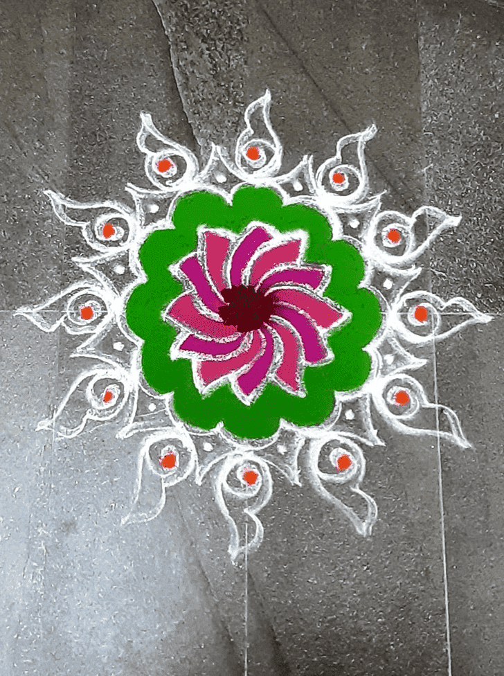 Radiant Jyeshtha Purnima Rangoli