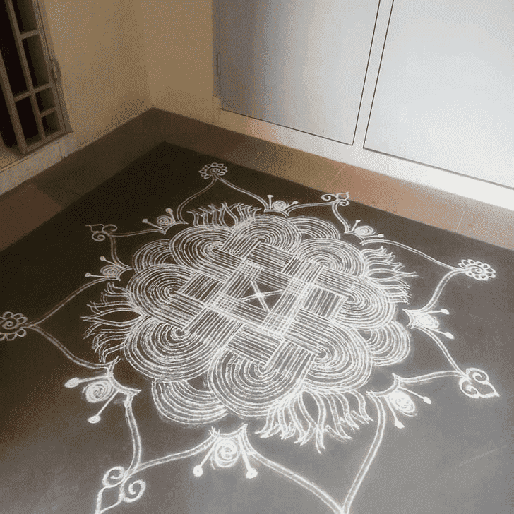 Refined Jyeshtha Purnima Rangoli