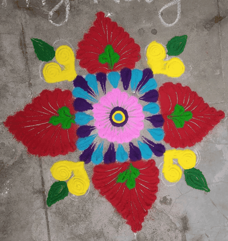 Resplendent Jyeshtha Purnima Rangoli