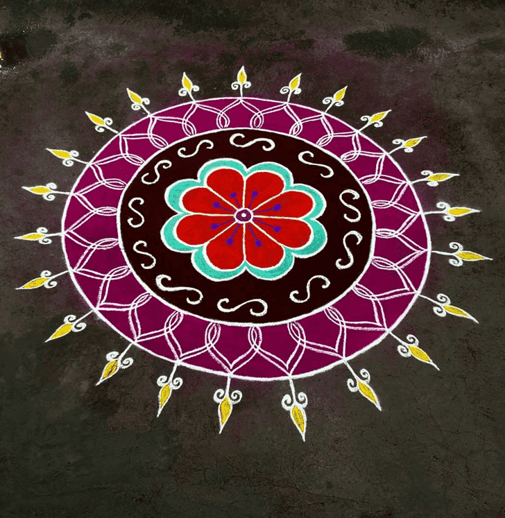 Stunning Jyeshtha Purnima Rangoli