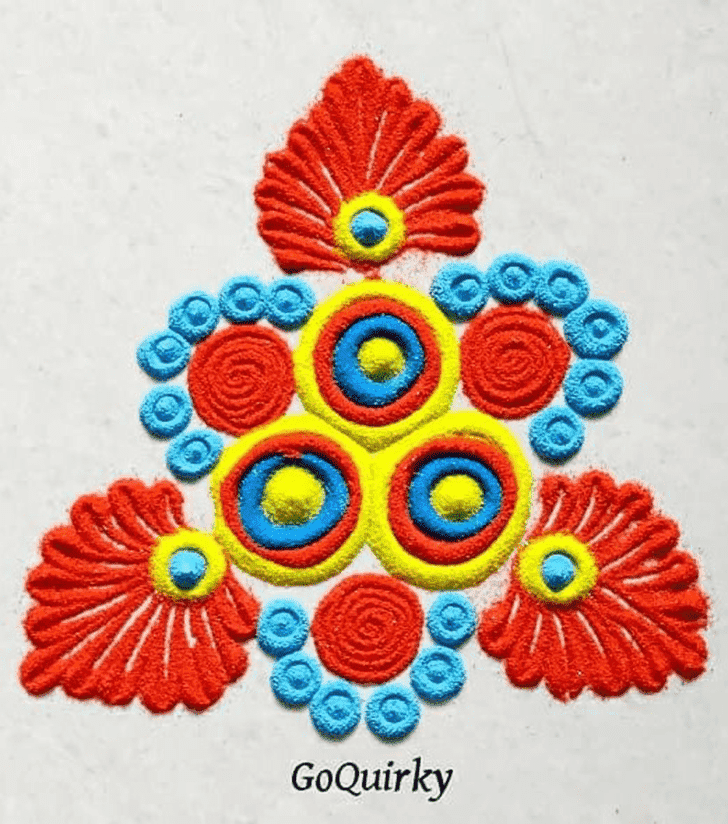 Superb Jyeshtha Purnima Rangoli