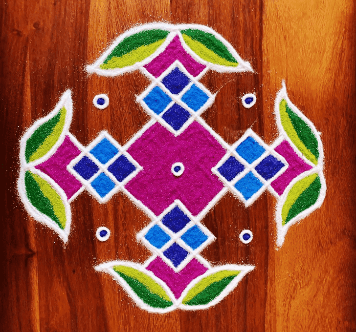 Hard Kajagara Pooja Rangoli