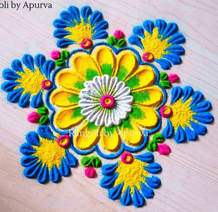 Enticing Kajagara Pooja Rangoli