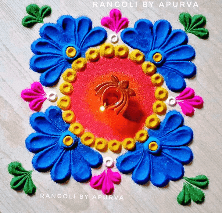 Fascinating Kajagara Pooja Rangoli