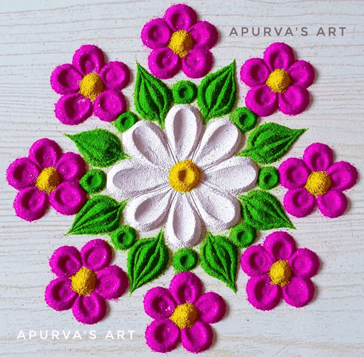 Gorgeous Kajagara Pooja Rangoli