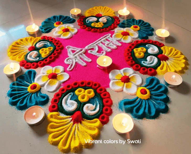 Magnificent Kajagara Pooja Rangoli