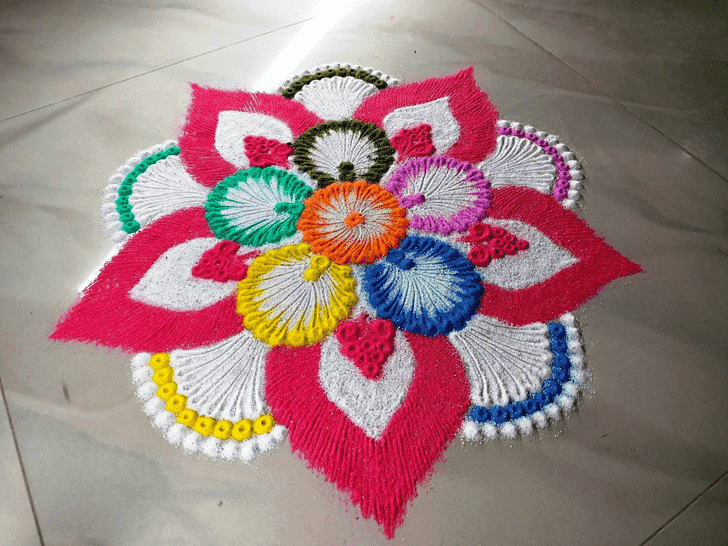 Marvelous Kajagara Pooja Rangoli