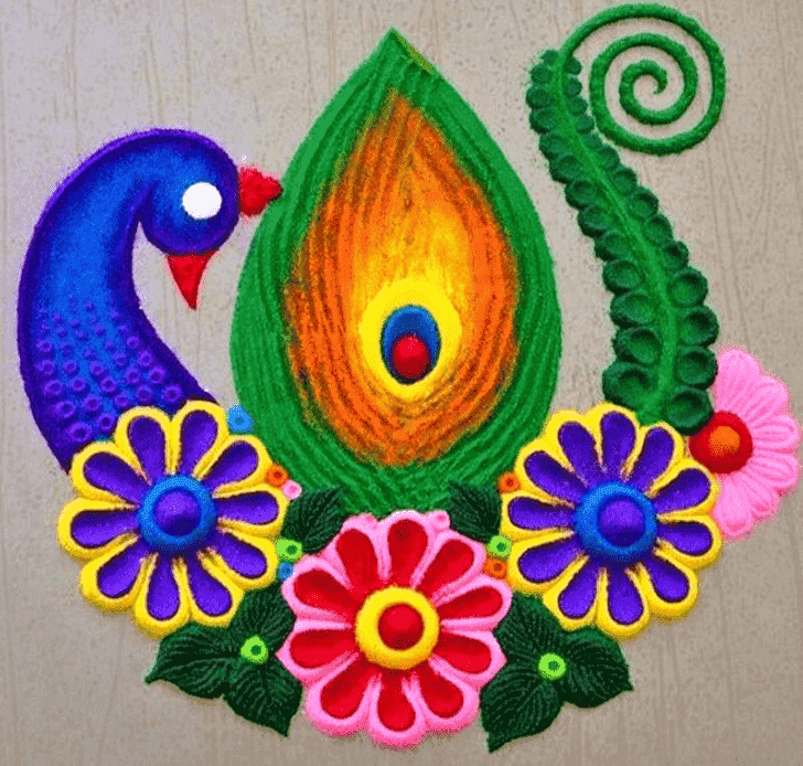 Refined Kajagara Pooja Rangoli