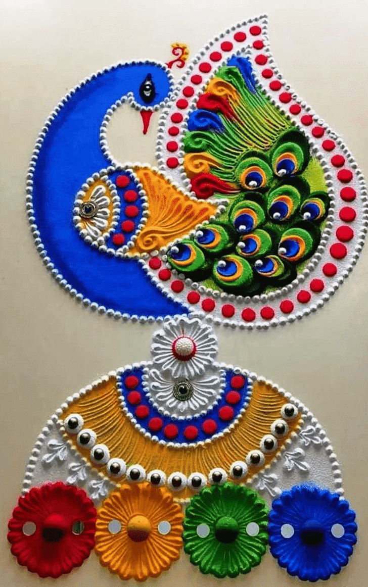 Resplendent Kajagara Pooja Rangoli