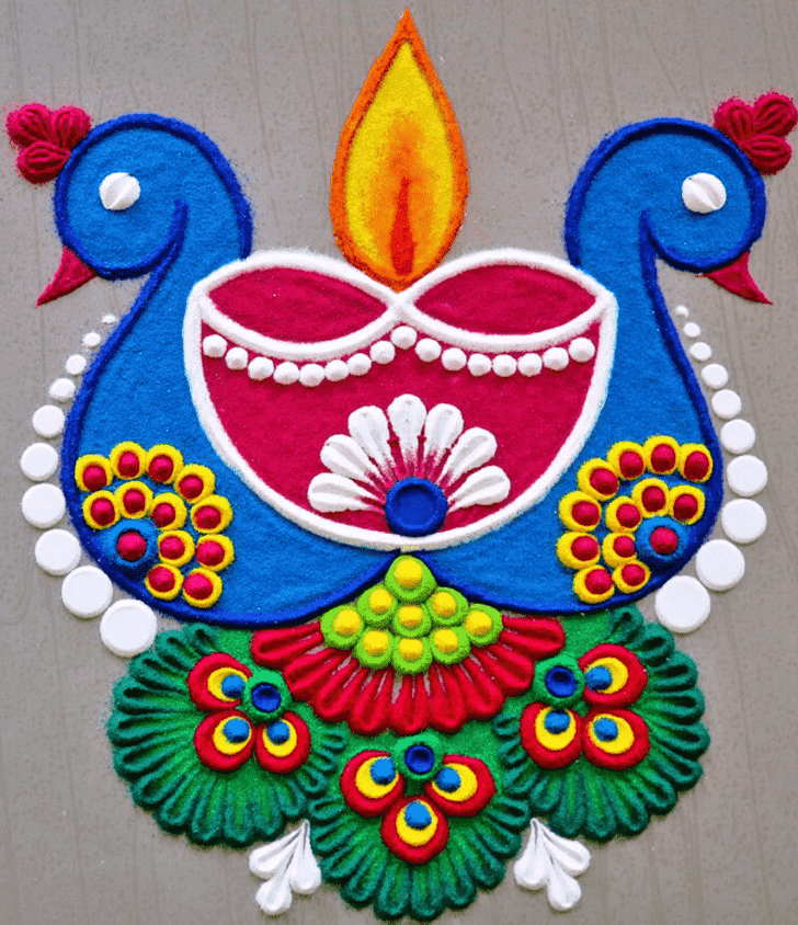 Superb Kajagara Pooja Rangoli