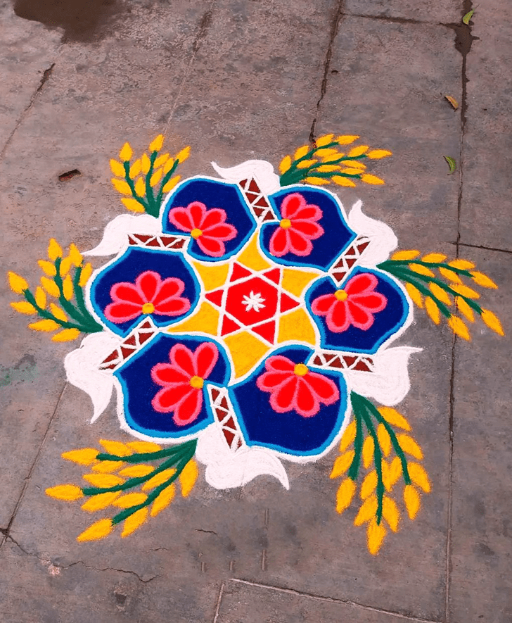 Radiant Kalparambha Rangoli