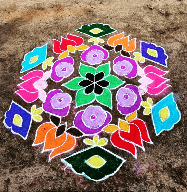 Refined Kalparambha Rangoli