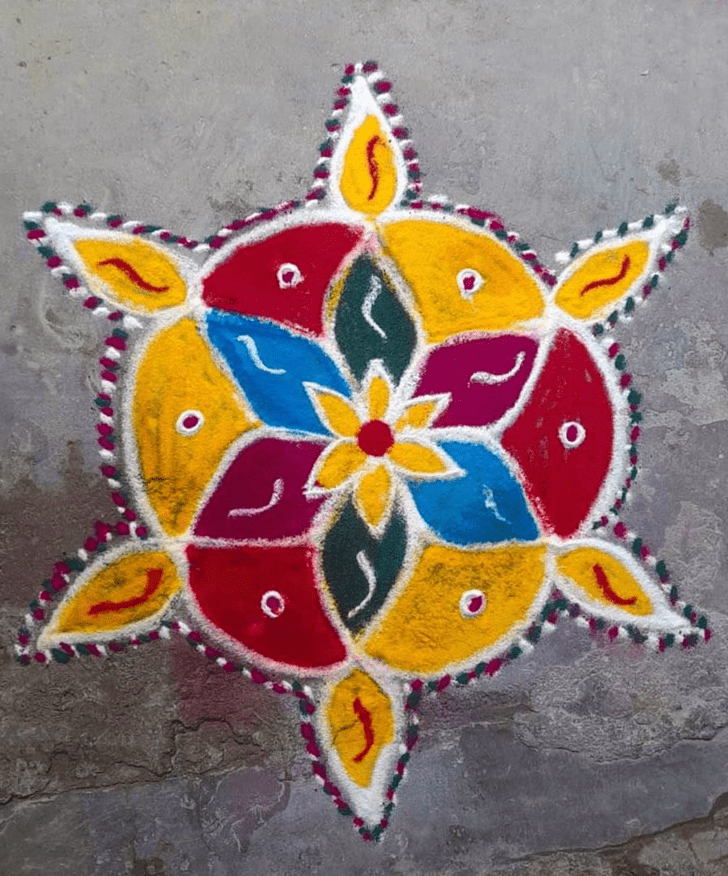 Shapely Kalparambha Rangoli