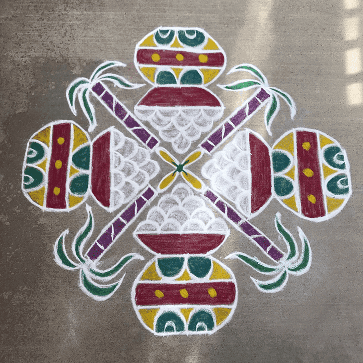 Admirable Kamada Ekadashi Rangoli Design