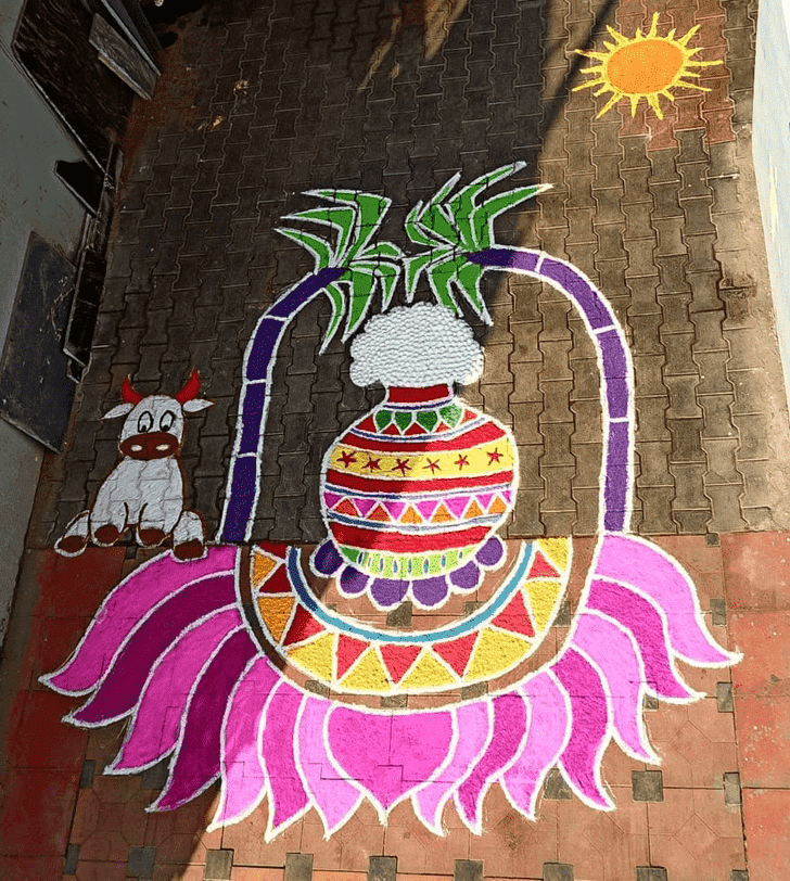 Alluring Kamada Ekadashi Rangoli