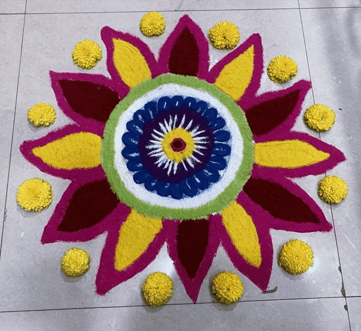 Bewitching Kamada Ekadashi Rangoli