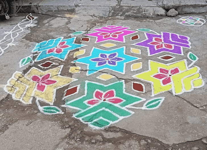 Dazzling Kamada Ekadashi Rangoli