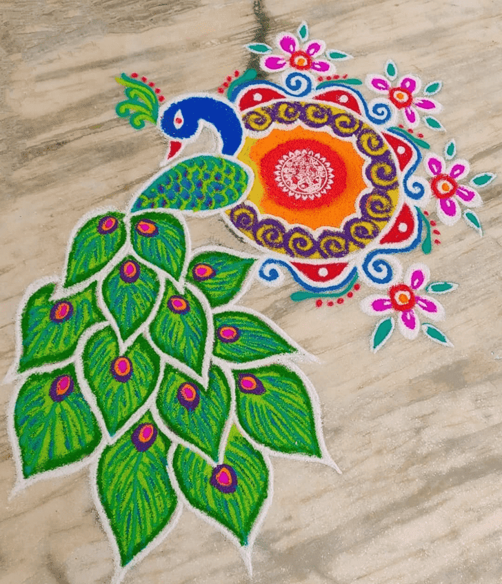 Enticing Kamada Ekadashi Rangoli