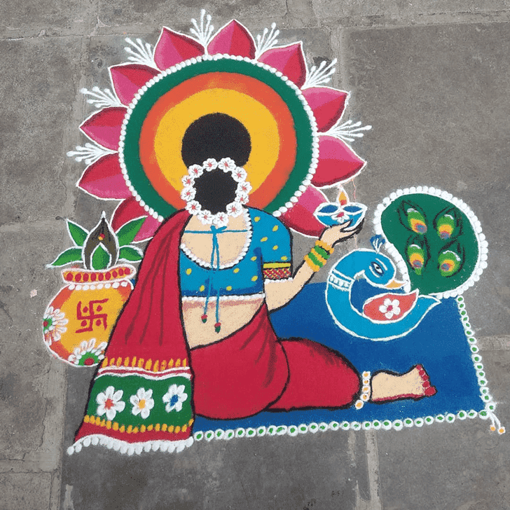 Fair Kamada Ekadashi Rangoli