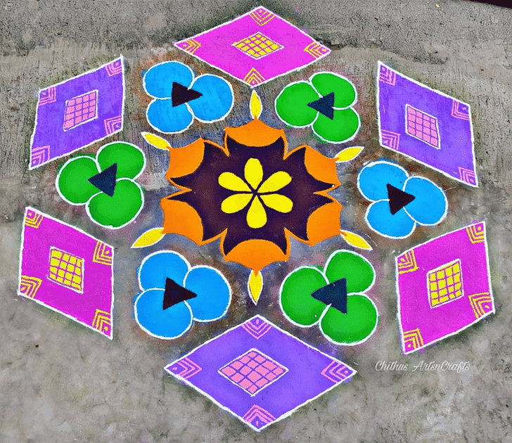 Gorgeous Kamada Ekadashi Rangoli