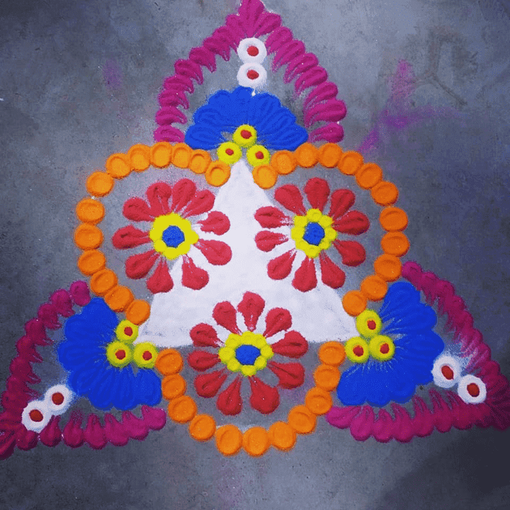 Pretty Kamada Ekadashi Rangoli