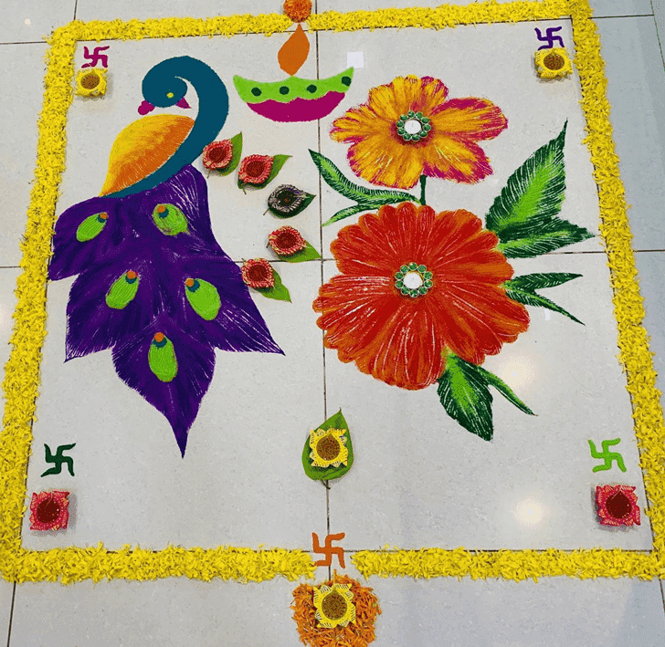 Radiant Kamada Ekadashi Rangoli