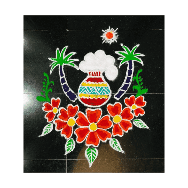 Shapely Kamada Ekadashi Rangoli