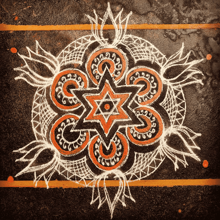 Splendid Kamada Ekadashi Rangoli