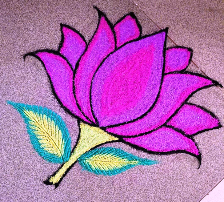 Comely Kamal Rangoli