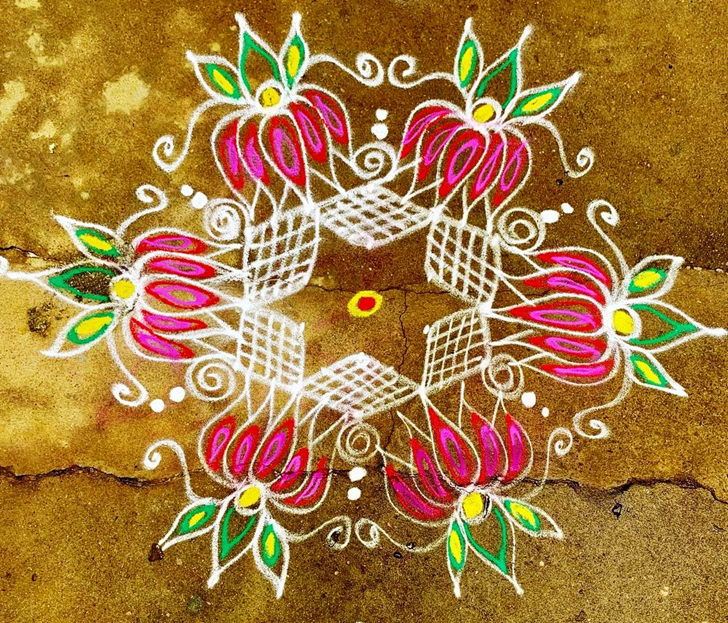 Excellent Kamal Rangoli