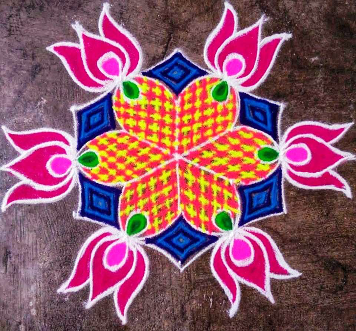 Ideal Kamal Rangoli