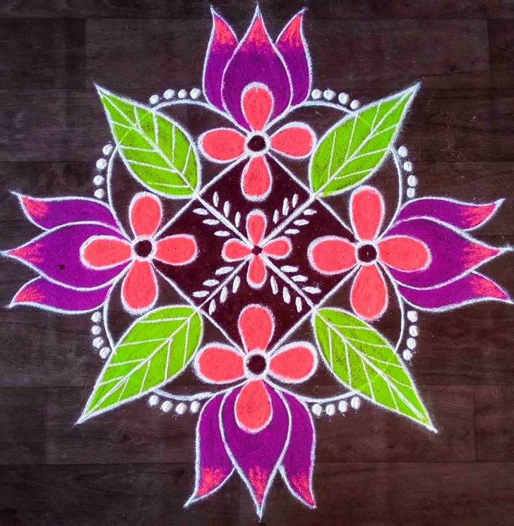 Magnetic Kamal Rangoli