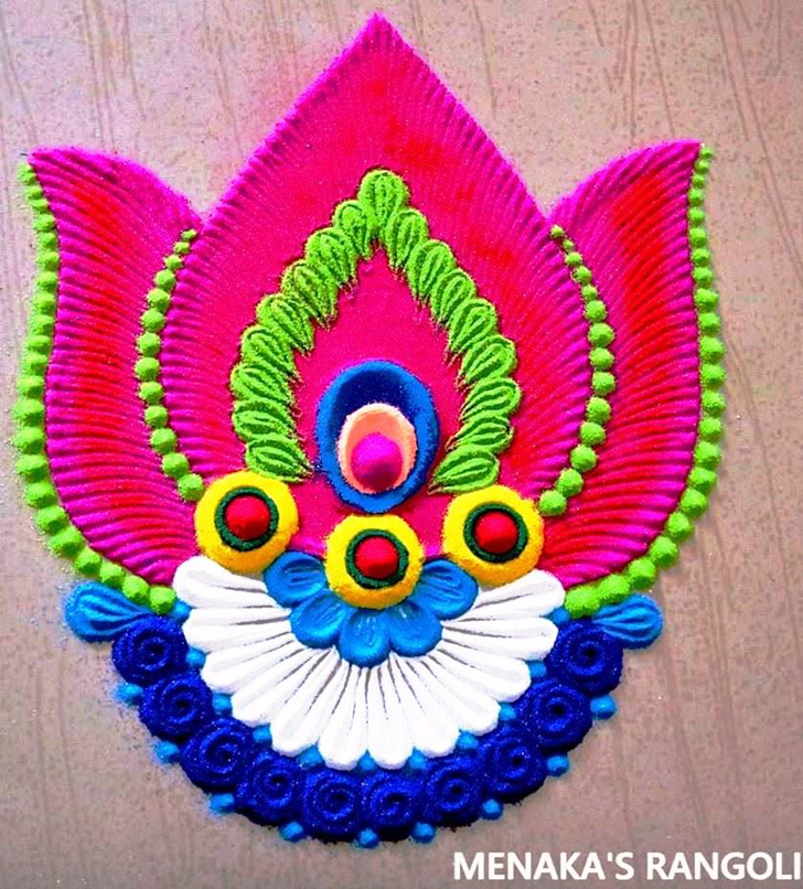 Pleasing Kamal Rangoli