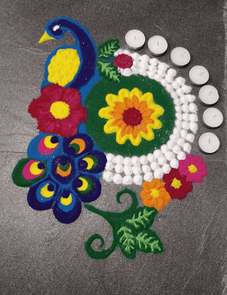 Elegant Kanya Sankranti Rangoli