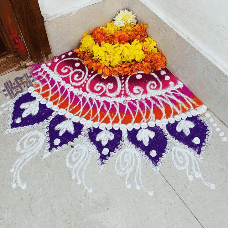 Grand Kanya Sankranti Rangoli