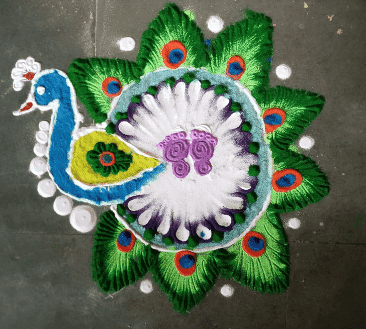 Magnetic Kanya Sankranti Rangoli