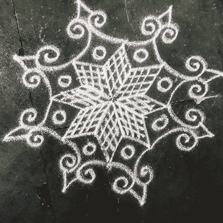 Enthralling Karka Sankranti Rangoli